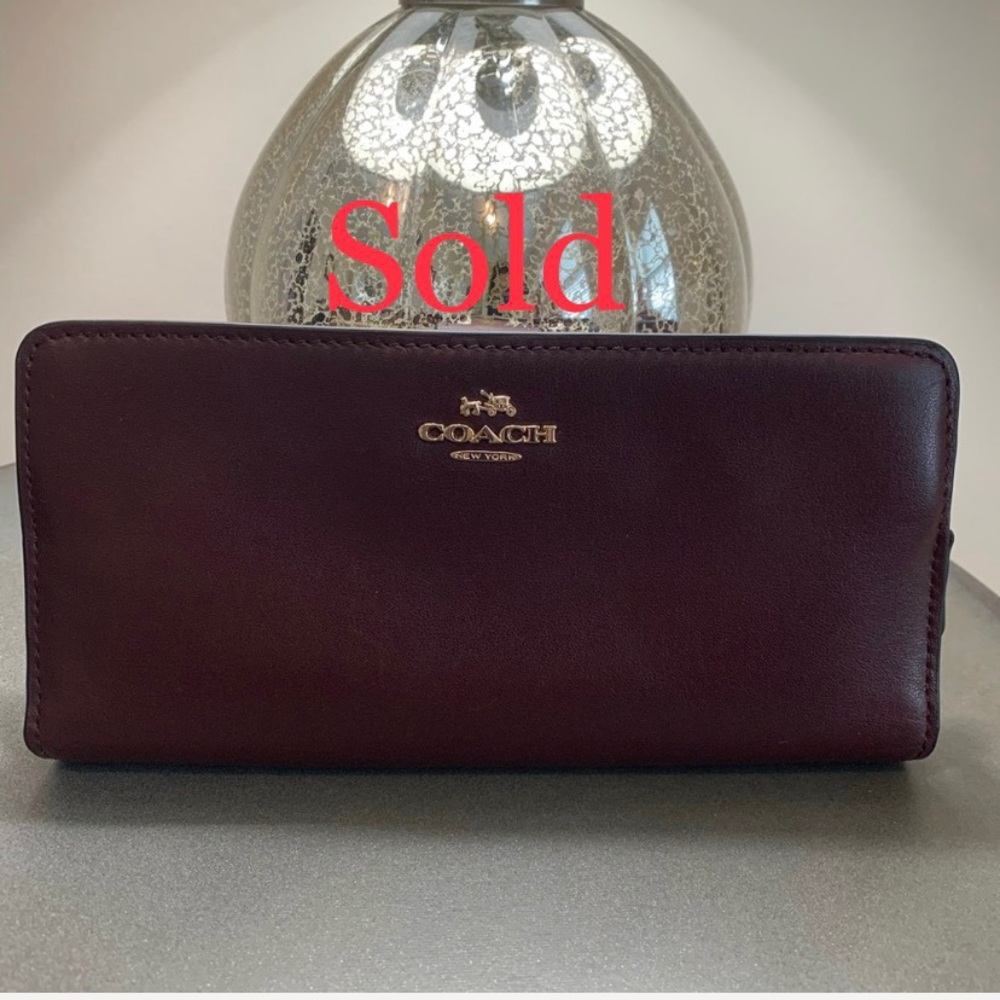 Coach leather wallet